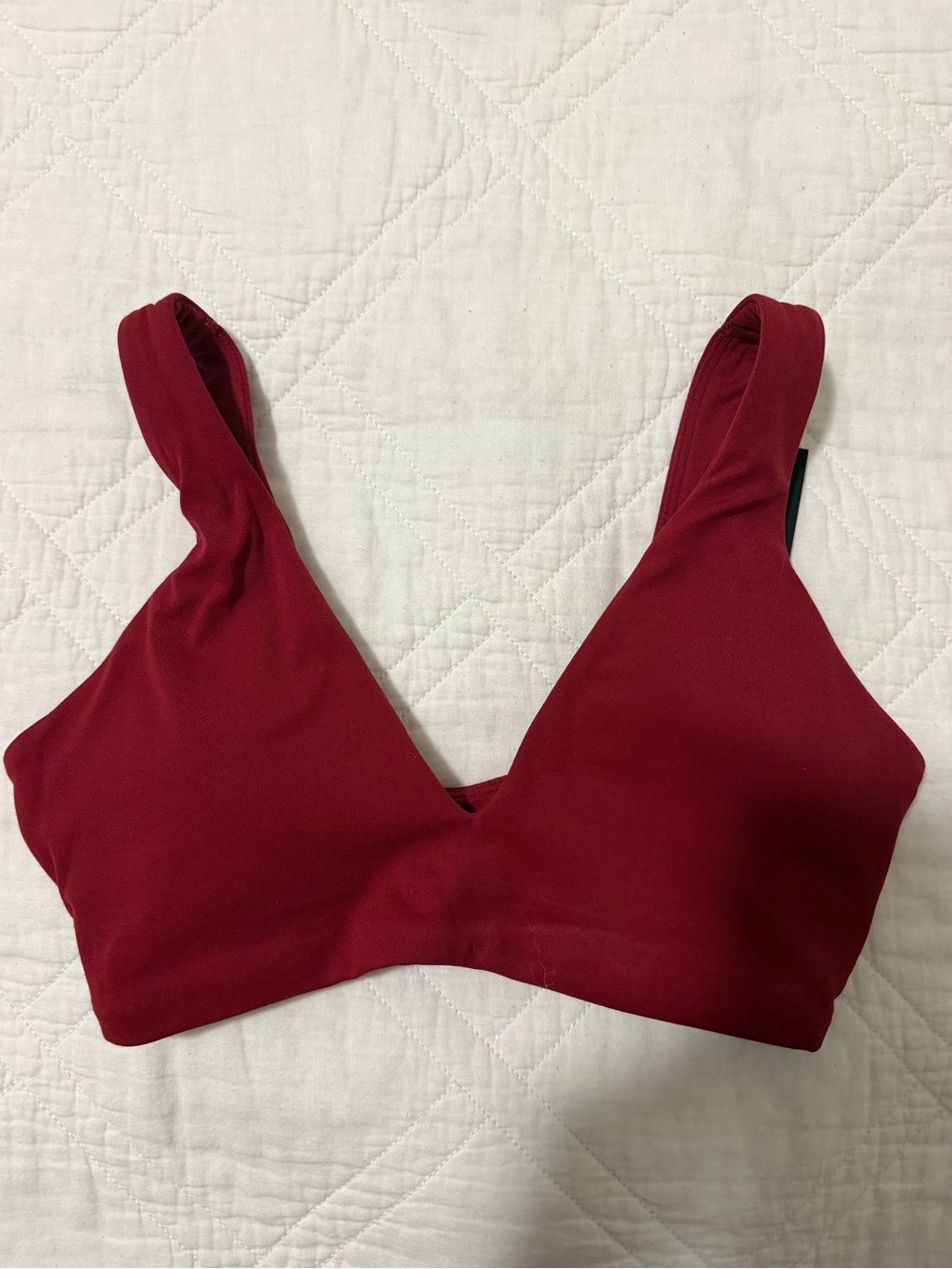 Oner Active Ruby Red Seamless V-Neck Bralette